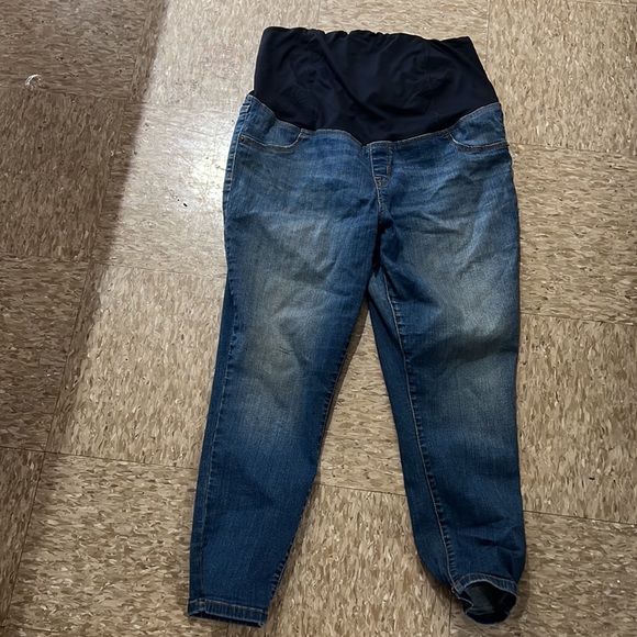 Isabel Maternity Full Panel Crop size 14 Jeans - Picture 8 of 8